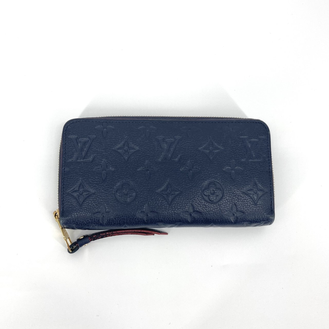 LOUIS VUITTON(ルイ・ヴィトン) ジッピーウォレット モノグラム アンプラントレザー M62121 長財布 ブラック×レッド