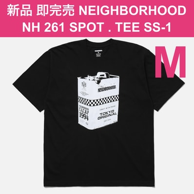 新品 Mサイズ BLACK NEIGHBORHOOD NH 261 SPOT. TEE SS-1 ネイバーフッド Tシャツ ブラック