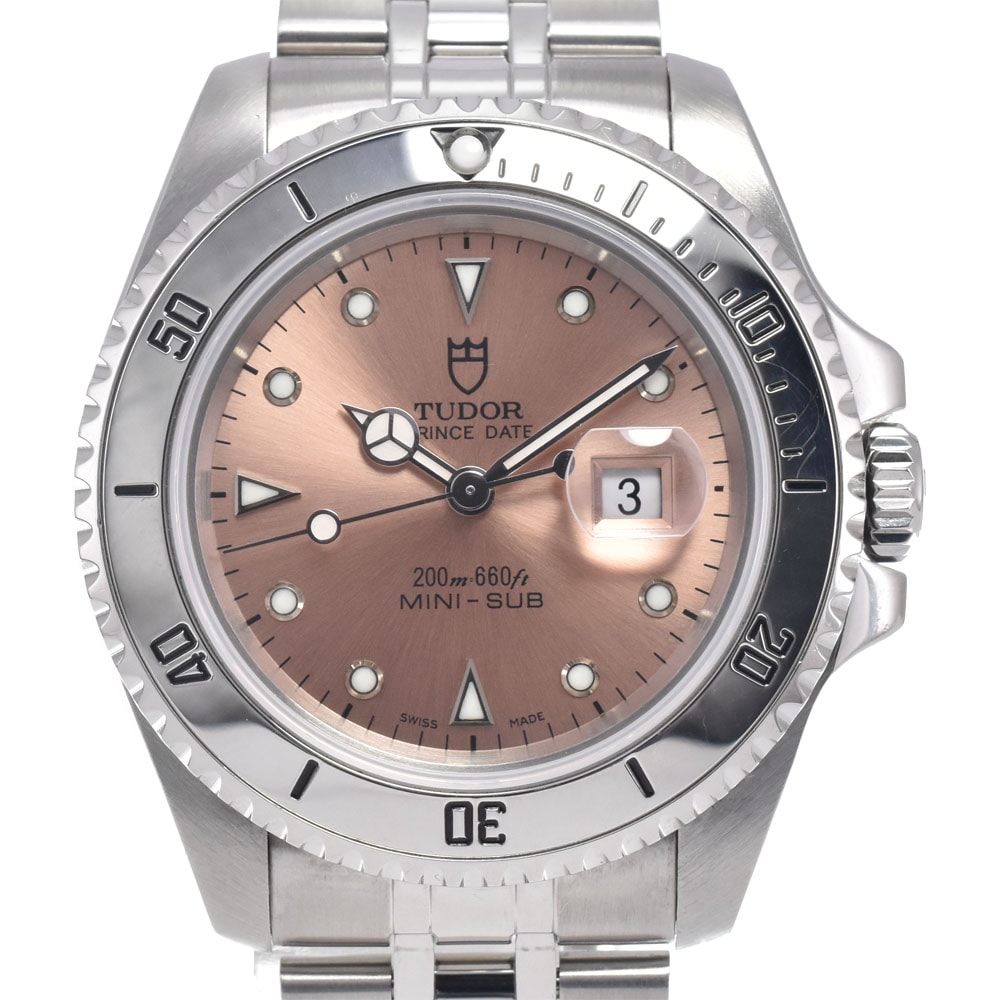 チューダー TUDOR 73190 プリンス デイト ミニサブ デイト ピンク 自動巻き ボーイズ 腕時計 H#147590