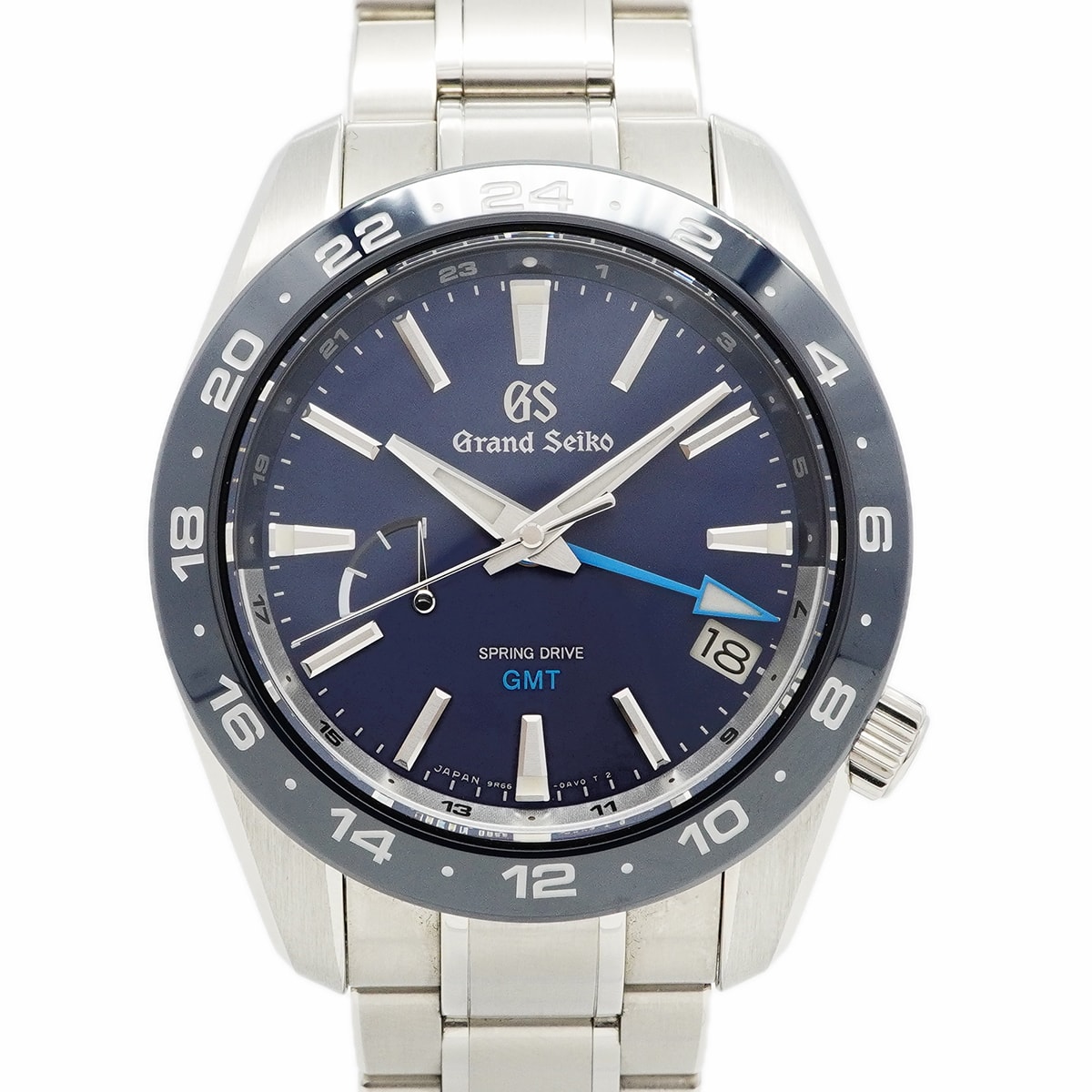 ★SALE【6wce0370】セイコー グランドセイコー SBGE255/9R66-0BB0 ネイビー文字盤【中古】腕時計 メンズ