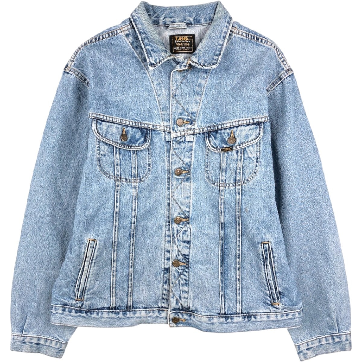 古着 ~90年代 リー Lee RIDER JACKET デニムジャケット Gジャン メンズXXL相当 ヴィンテージ/eaa670735