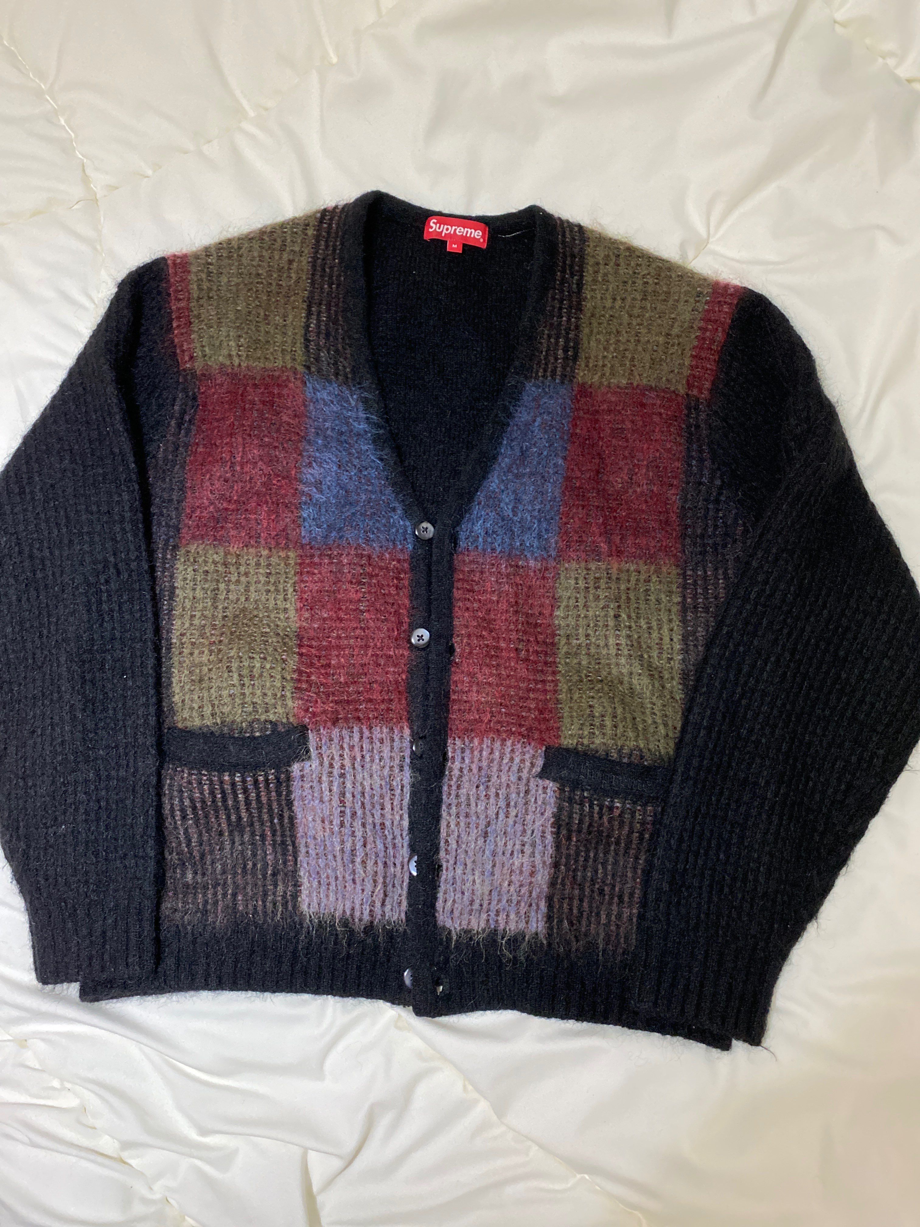 Supreme Brushed Grid Cardigan "Black"
