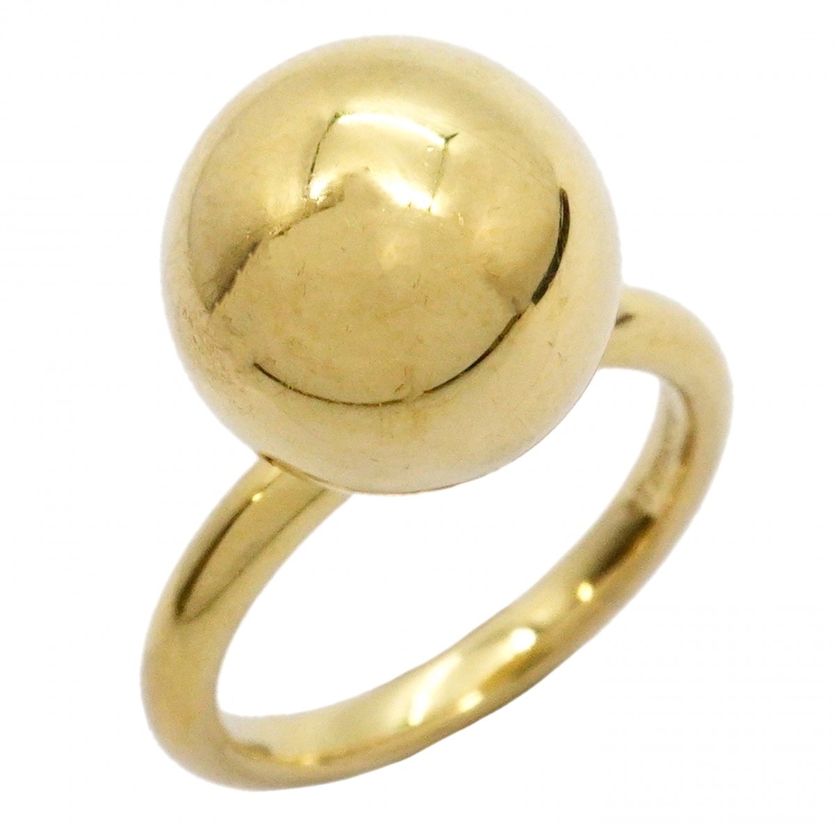 ★最終価格★SALE【6jcb0669】ティファニー リング ハードウェアボール K18YG イエローゴールド 9号【中古】レディース