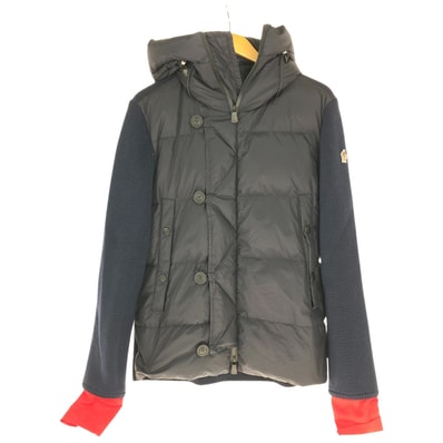 MONCLER モンクレール ジャケット ダウンジャケット SIZE L ニット切替ダウンジャケット ネイビー