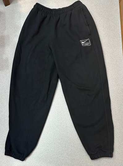 Stussy x Nike Stone Washed Fleece Pant "Black" (US Size) FN5235-010