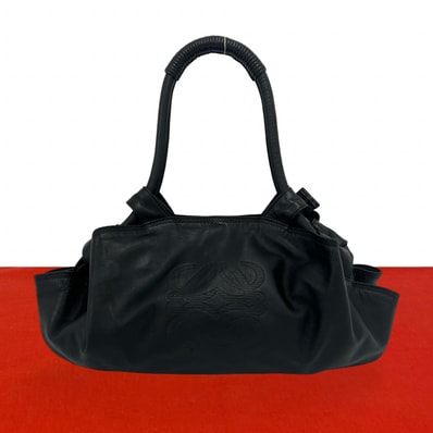 LOEWE ロエベ ナッパ アイル アナグラム ロゴ レザー ハンドバッグ ブラック
30844