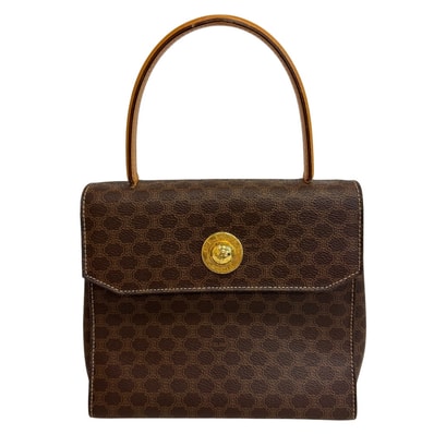 セリーヌ CELINE ハンドバッグ マカダム スターボール ブラウン