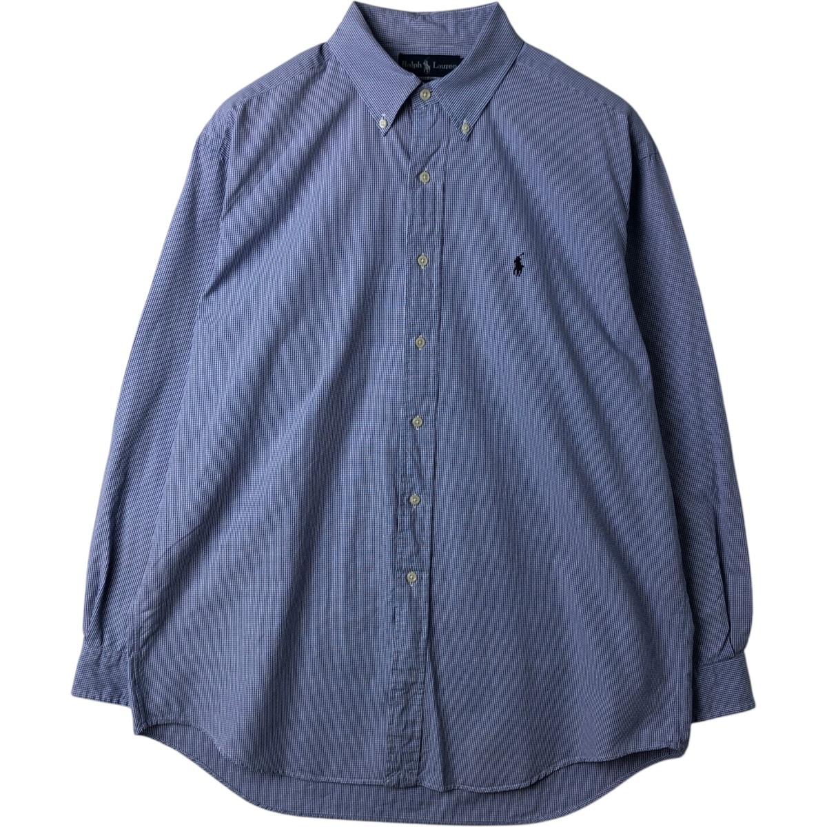 古着 ラルフローレン Ralph Lauren BLAKE 長袖 ボタンダウンチェックシャツ メンズL相当/eaa614276