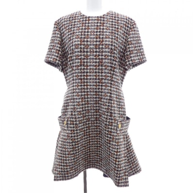 ルイヴィトン LOUIS VUITTON モノグラムツイードスケータードレス FNDR50JM9 ワンピース