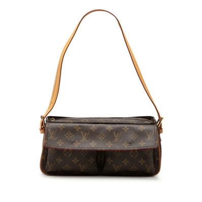 ルイ ヴィトン モノグラム ヴィバシテMM ショルダーバッグ ワンショルダー M51164 ブラウン PVC レザー レディース LOUIS VUITTON 【中古】