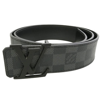 LOUIS VUITTON ルイ・ヴィトン M9808 サンチュール・LVイニシアル 40MM ベルト ブラック系 95/38【中古】