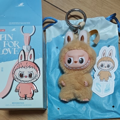POP MART THE MONSTERS (LABUBU) Pin for Love Series-Vinyl Plush Pendant (N-Z) S