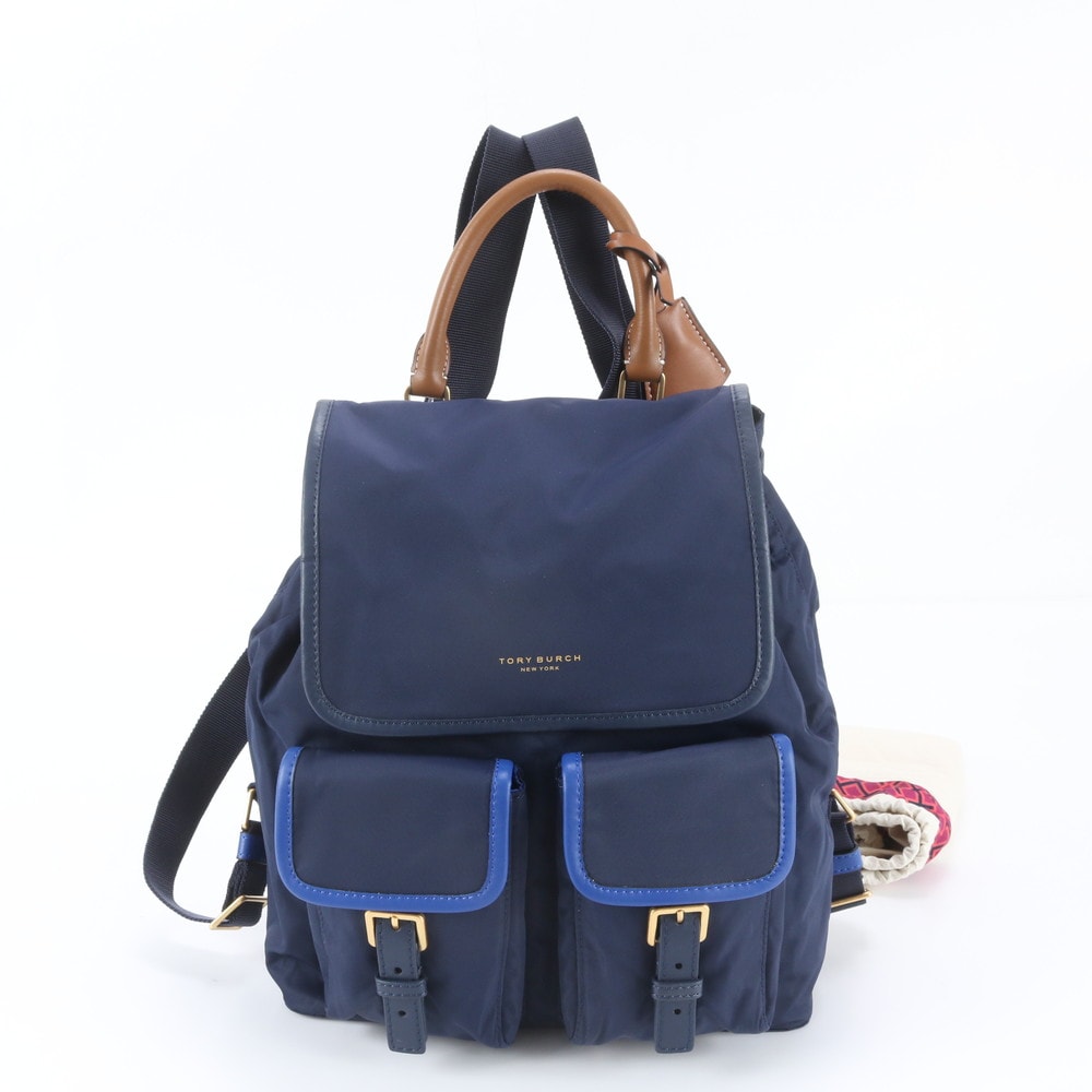 ■美品 トリーバーチ リュックサック レザー×ナイロン