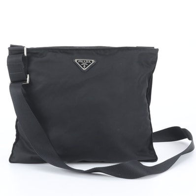 ■美品 プラダ テスート ナイロントライアングルロゴショルダーバッグ