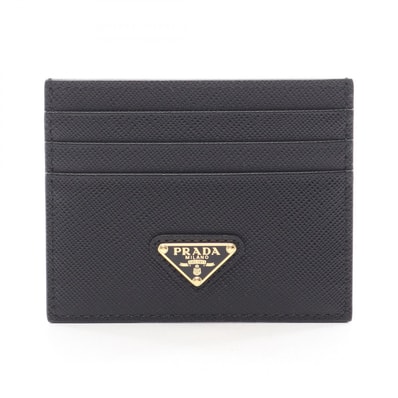 プラダ PRADA SAFFIANO TRIANG カードケース アクセサリー サフィアーノレザー レディース ブラック系 1MC025QHHF0002 【新品】