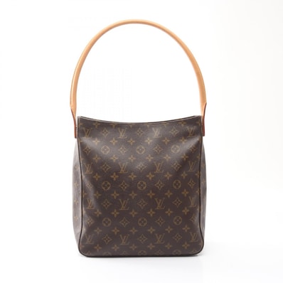 ルイ・ヴィトン LOUIS VUITTON ルーピングGM ショルダーバッグ バッグ PVCコーティングキャンバス レザー モノグラム レディース ブラウン系 M51145 【中古】