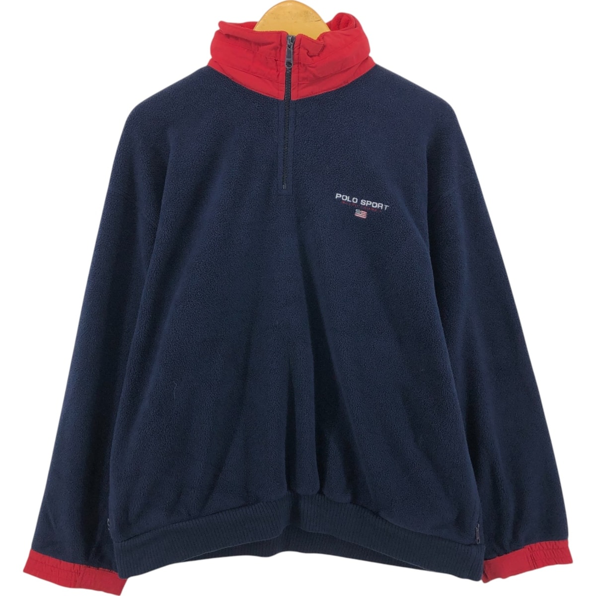 古着 90年代 ラルフローレン Ralph Lauren POLO SPORT ポロスポーツ ハーフジップ フリースプルオーバー メンズM相当 ヴィンテージ/eaa455530