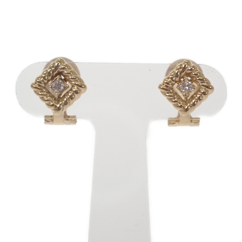 ディオール Dior ジュエリー イヤリング K18イエローゴールド ダイヤモンド レディース【中古】【Aランク】