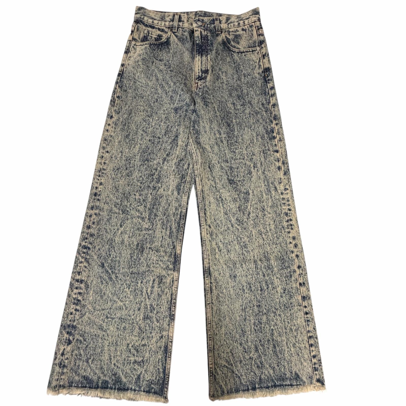 極美品 マルニ デニムパンツ MARBLE DYED DENIM ブルー