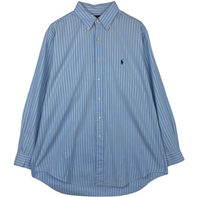 古着 ラルフローレン Ralph Lauren YARMOUTH 長袖 ボタンダウンストライプシャツ メンズXL相当/eaa629031