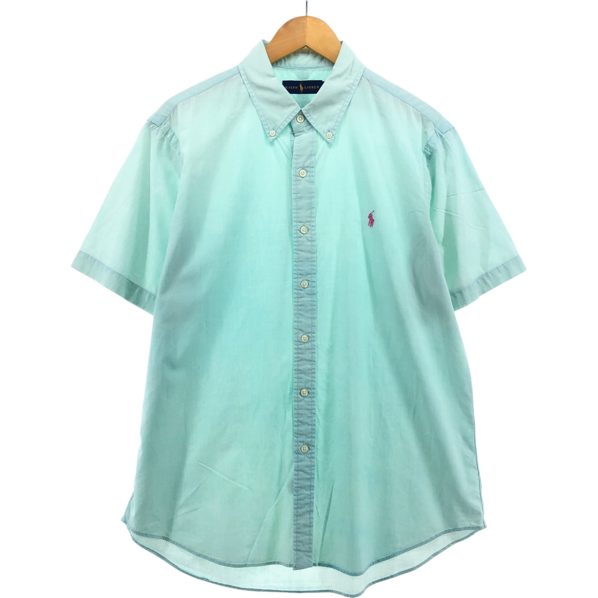 古着 ラルフローレン Ralph Lauren 半袖 ボタンダウンシャツ メンズL相当/eaa557881