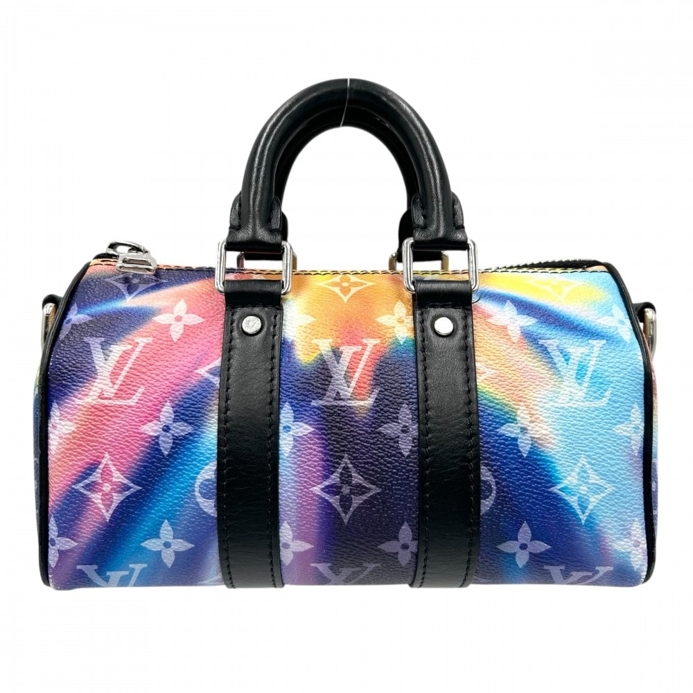 LOUIS VUITTON ルイヴィトン ハンドバッグ モノグラムサンセット キーポルXS ミニバッグ ミニバッグ 鞄 かばん M80953    ブラック 黒 マルチカラー ブラック金具 メンズ【中古品】