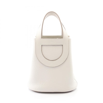 エルメス HERMES インザループ18 ハンドバッグ バッグ レザー トリヨンクレマンス / ヴォースイフト トリヨンクレマンス グリペール W刻印(2024年製造) レディース ホワイト系 【中古】
