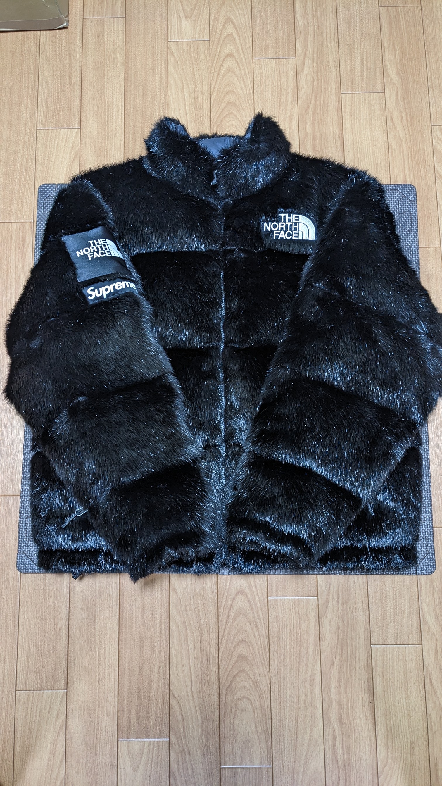 Supreme x The North Face Faux Fur Nuptse Jacket "Black"