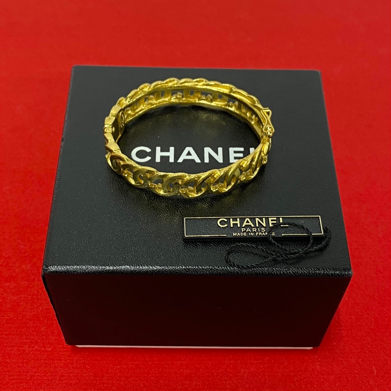 CHANEL シャネル ココマーク GP バングル ゴールド
 34103