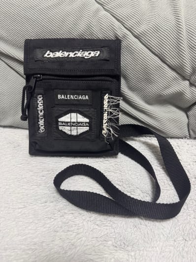 BALENCIAGA Explorer Small Pouch with Strap "Black"