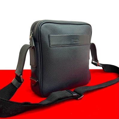 PRADA プラダ 三角ロゴ 金具 ナイロン レザー ショルダーバッグ ネイビー
18398