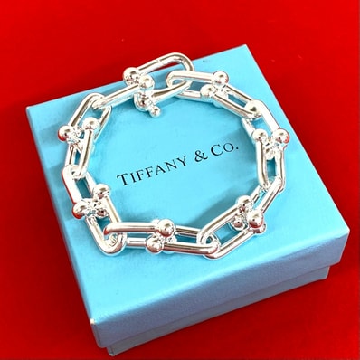 TIFFANY&Co. ティファニー ハードウェア ラージリンク ブレスレット シルバー925 ブレスレット シルバー
804-6