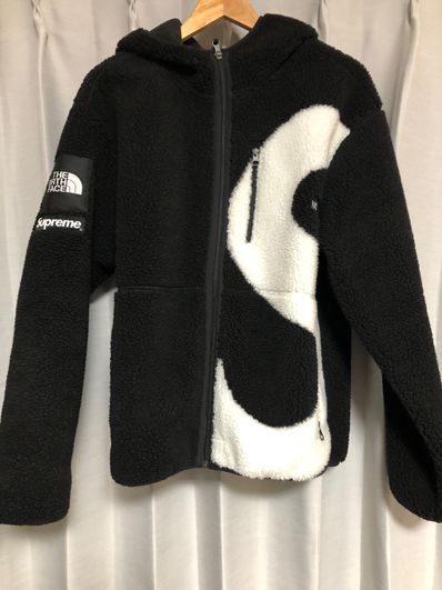 Supreme x The North Face S Logo Hooded Fleece Jacket "Black"