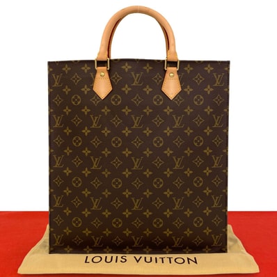 LOUIS VUITTON ルイヴィトン サックプラ モノグラム レザー PVC トートバッグ ブラウン
23026