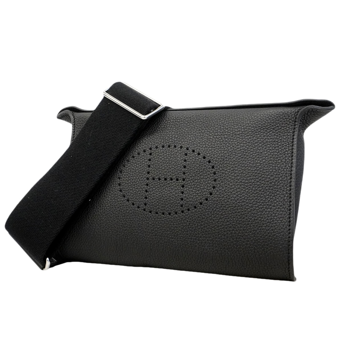 【6gd4450】エルメス ショルダーバッグ ヴィドポッシュ トゴ ブラック シルバー金具 W刻印【中古】レディース