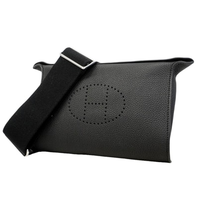 【6gd4450】エルメス ショルダーバッグ ヴィドポッシュ トゴ ブラック シルバー金具 W刻印【中古】レディース