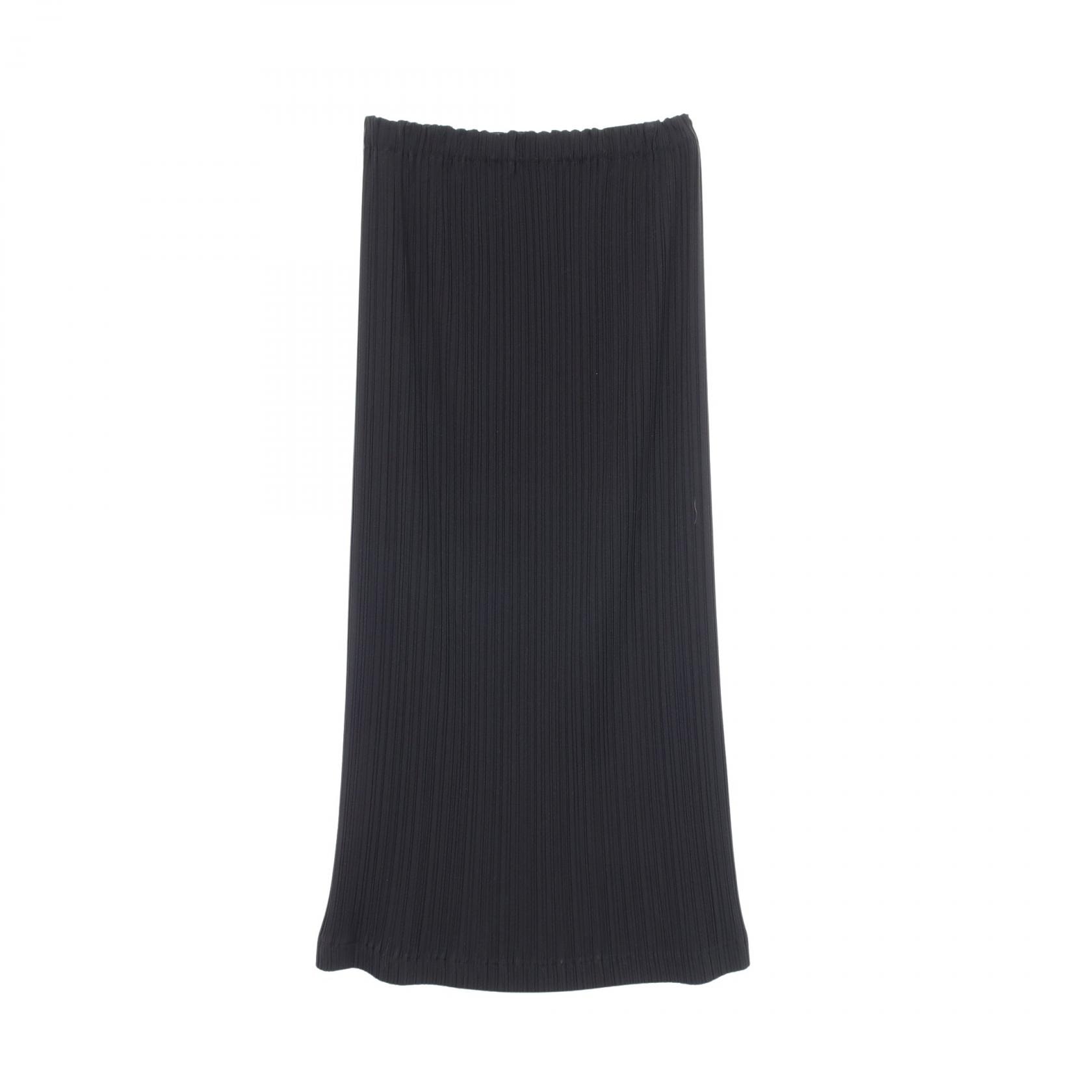 イッセイミヤケ ISSEY MIYAKE プリーツ スカート 衣料品 ボトムス ポリエステル レディース ブラック系 【中古】