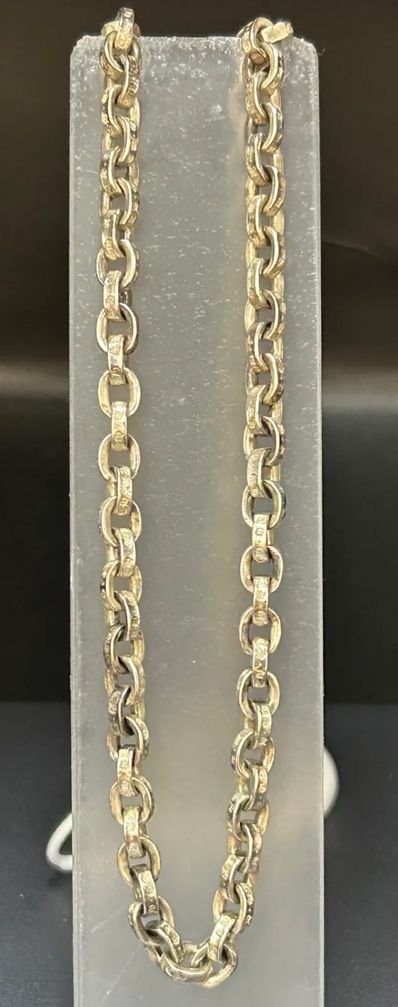 Chrome Hearts Paper Chain Necklace 45cm (18inch) "Silver"