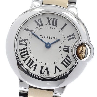 ☆良品 カルティエ バロンブルー SM W69007Z3 レディース 【中古】