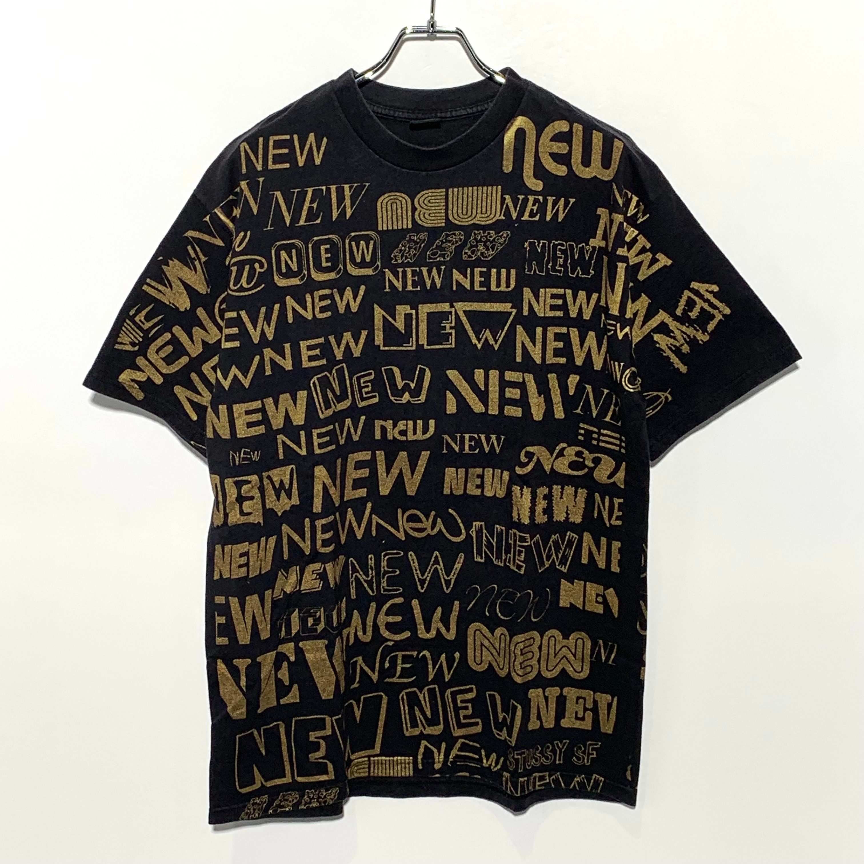 Stussy S/S New One T-Shirt "Black/Gold"