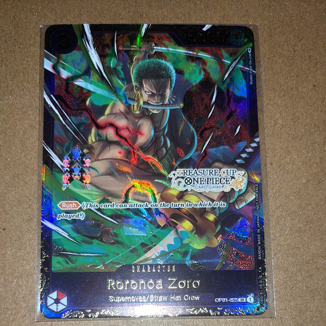 PSA10 ロロノア・ゾロ SR 英語 トレジャーカップ トップ8 ワンピース PSA 10 Roronoa Zoro OP01-013 Treasure Cup Top 8 Promo ONE PIECE