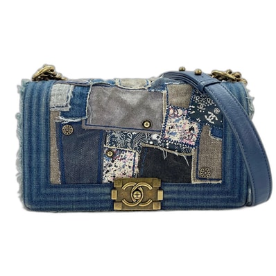 シャネル CHANEL ボーイシャネル ミディアム ショルダーバッグ【中古】