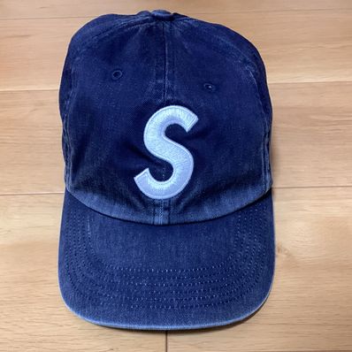 Supreme Pigment Canvas S Logo 6-Panel "Navy"