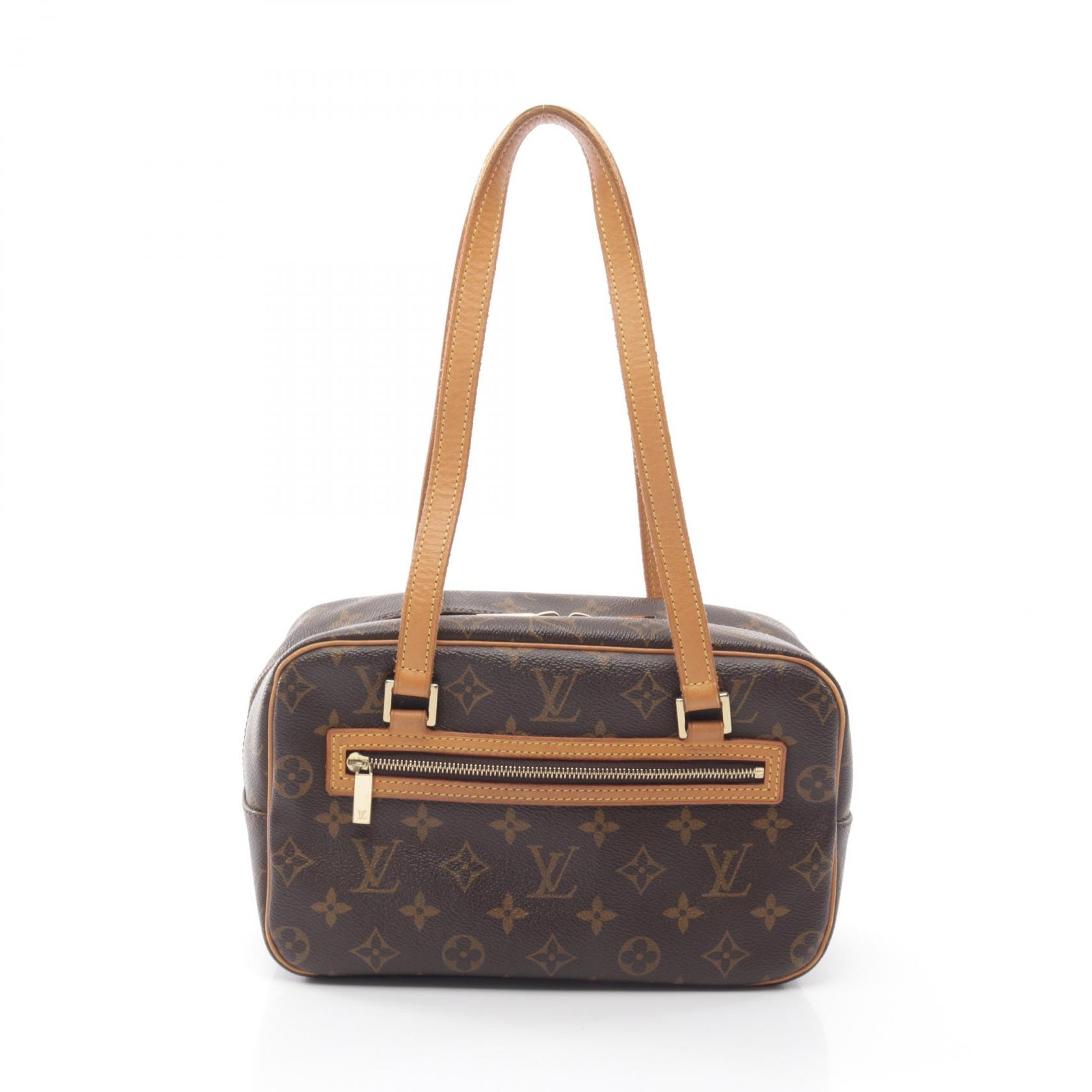 ルイ・ヴィトン LOUIS VUITTON シテMM ショルダーバッグ バッグ PVCコーティングキャンバス レザー モノグラム レディース ブラウン系 M51182 【中古】