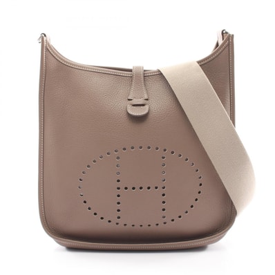 エルメス HERMES エヴリン 2 ドゥ PM ショルダーバッグ バッグ トリヨンクレマンス トリヨンクレマンス エトゥープ □K刻印(2007年製造) レディース グレー系 【中古】