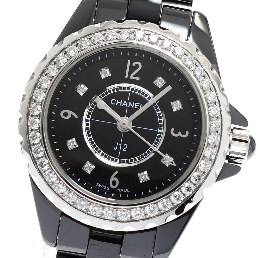 ☆良品  シャネル J12 ダイヤベゼル 8P H2571 レディース 【中古】