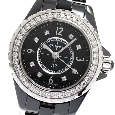 ☆良品 シャネル J12 ダイヤベゼル 8P H2571 レディース 【中古】