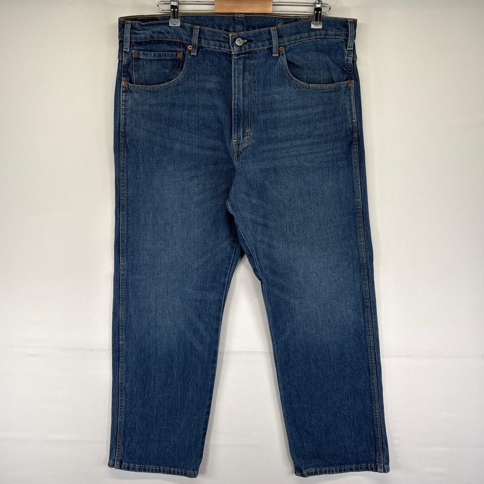 古着 リーバイス Levi's デニム パンツ ウエスタンフィット ジッパーフライ 5ポケット ストレート ジーパン W38 L30  ブルー系 メンズ