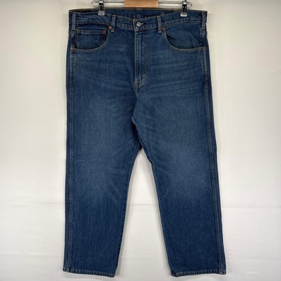 古着 リーバイス Levi's デニム パンツ ウエスタンフィット ジッパーフライ 5ポケット ストレート ジーパン W38 L30 ブルー系 メンズ