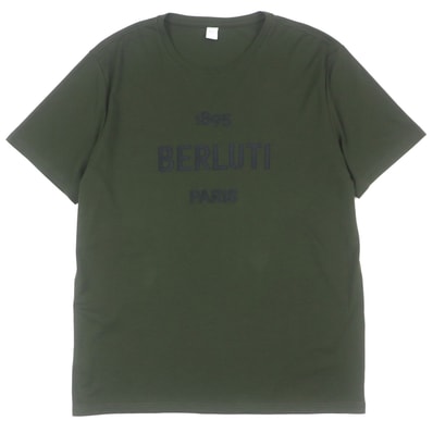 極美品 ベルルッティ 半袖Tシャツ グリーン XXL R18JRS50JAEK